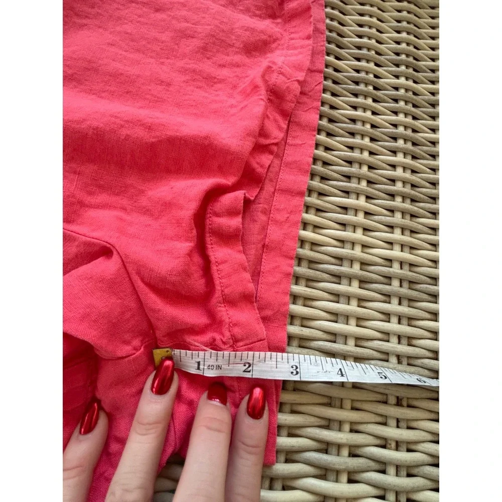 Anthropologie‎ The Somerset Romper Linen Edition small boho vacation festival